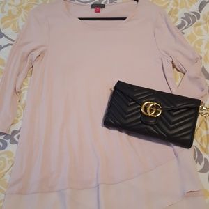 Vince Camuto Pink Long Sleeve Top